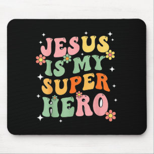 Jesus Christ Is My Superhero Jesus Loves You Funny Mouse Mat