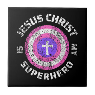 Jesus Christ Is My Superhero Jesus Tile