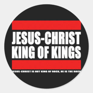 Jesus-Christ - King of kings Classic Round Sticker