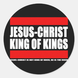 Jesus-Christ - King of kings Classic Round Sticker