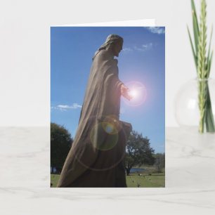 Jesus Christ Light of the world greeting card art
