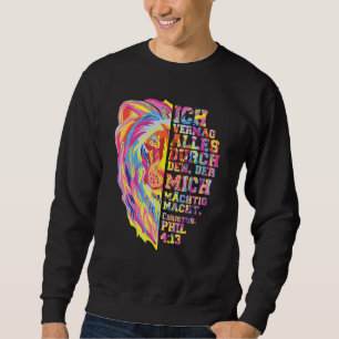 Jesus Christ Lion Of Juda Philipper 413 Sweatshirt