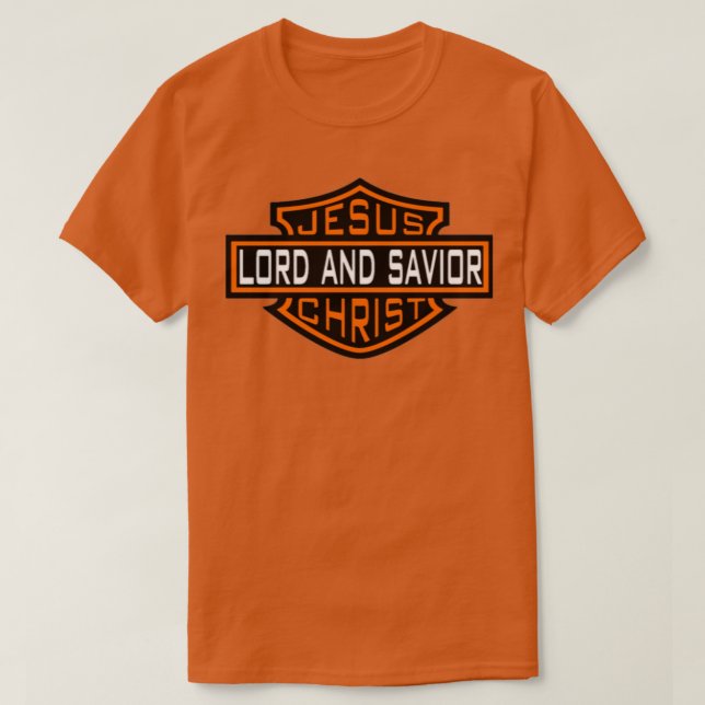 Jesus Christ Lord And Saviour T-Shirt (Design Front)