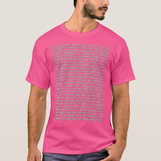 Jesus Christ Lyrics 2 T-Shirt (Front)