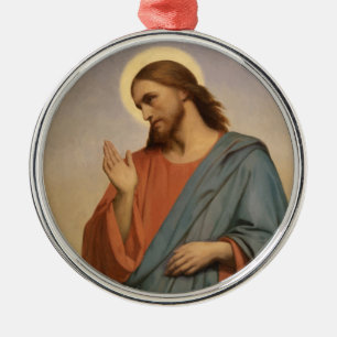 JESUS CHRIST METAL TREE DECORATION