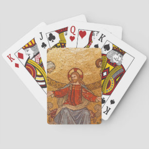 jesus christ mosaic playing cards