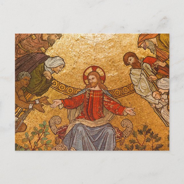 jesus christ mosaic postcard (Front)