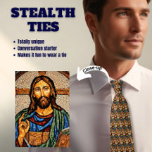 Jesus Christ Mosaic Stealth Tie