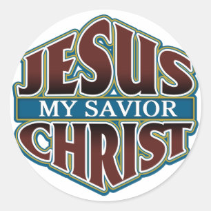 Jesus Christ My Saviour Classic Round Sticker