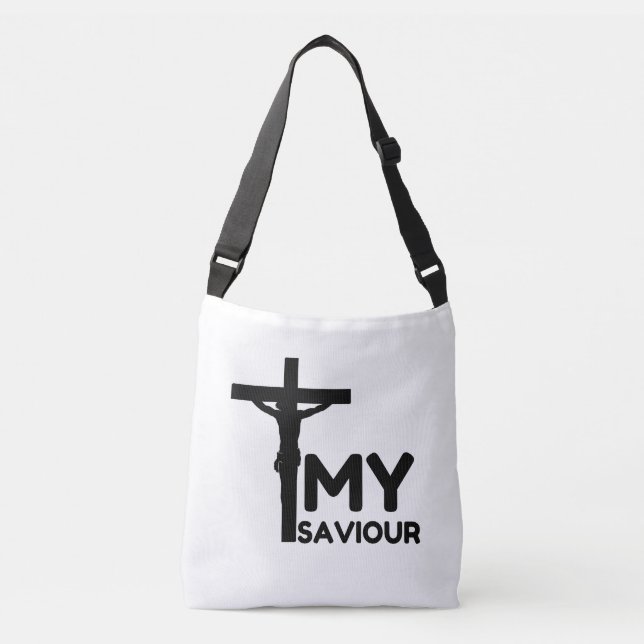 JESUS CHRIST MY SAVIOUR CROSSBODY BAG (Front)