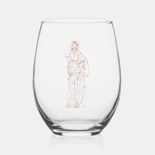Jesus Christ of Nazareth Son of God Stemless Wine Glass