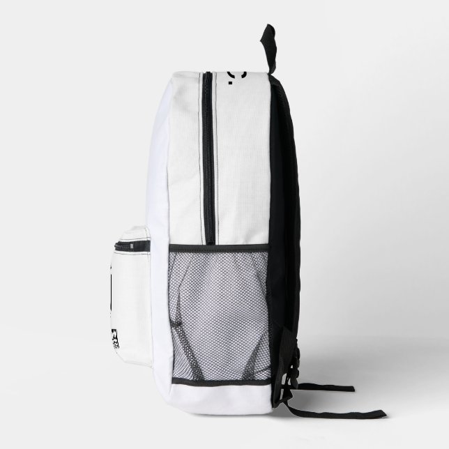 Jesus Christ of now there’s black and white backpa Printed Backpack (Right)