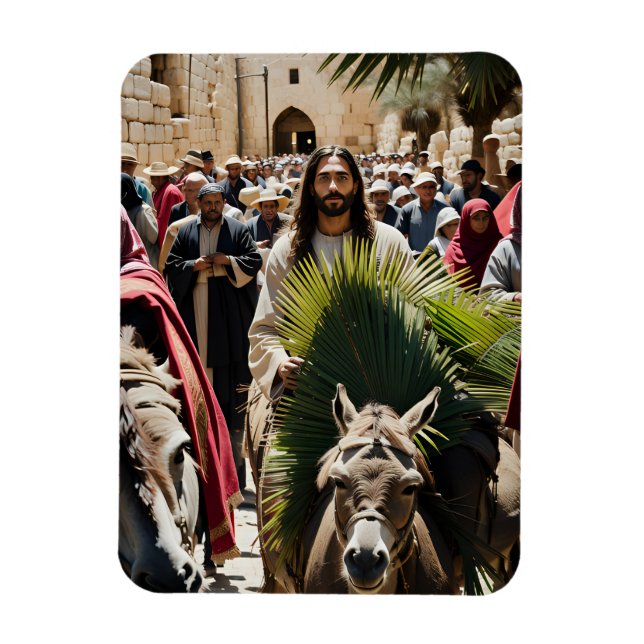 Jesus Christ on Donkey Magnet (Vertical)