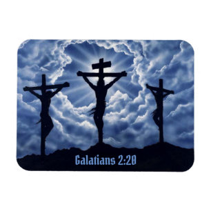 Jesus Christ On The Cross Galatians 2:20 Kitchen Magnet