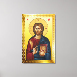 Jesus Christ Orthodox icon Canvas Print