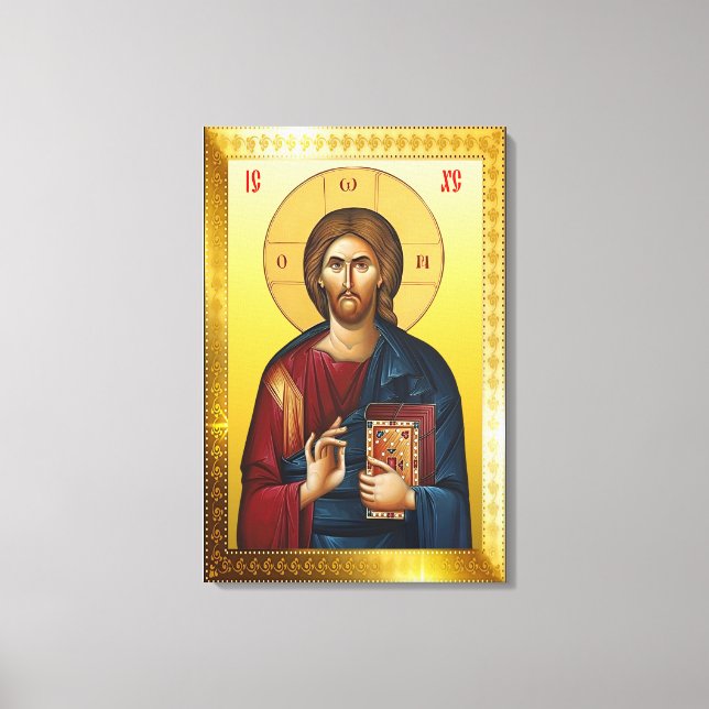 Jesus Christ Orthodox icon Canvas Print (Front)