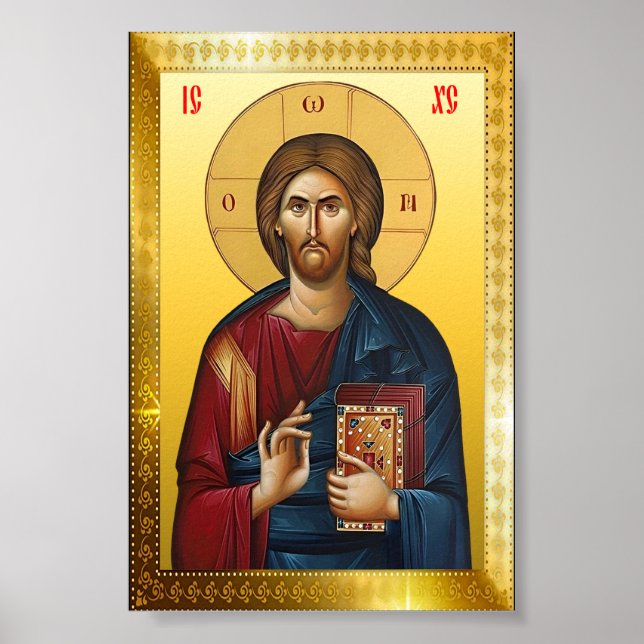 Jesus Christ Orthodox icon Poster (Front)