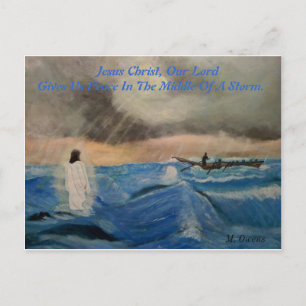 Jesus Christ, Our Lord Gives Us Peace. Postcard
