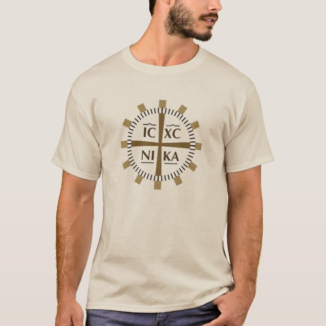 "Jesus Christ Overcomes," Light-Coloured T-Shirt (Front)