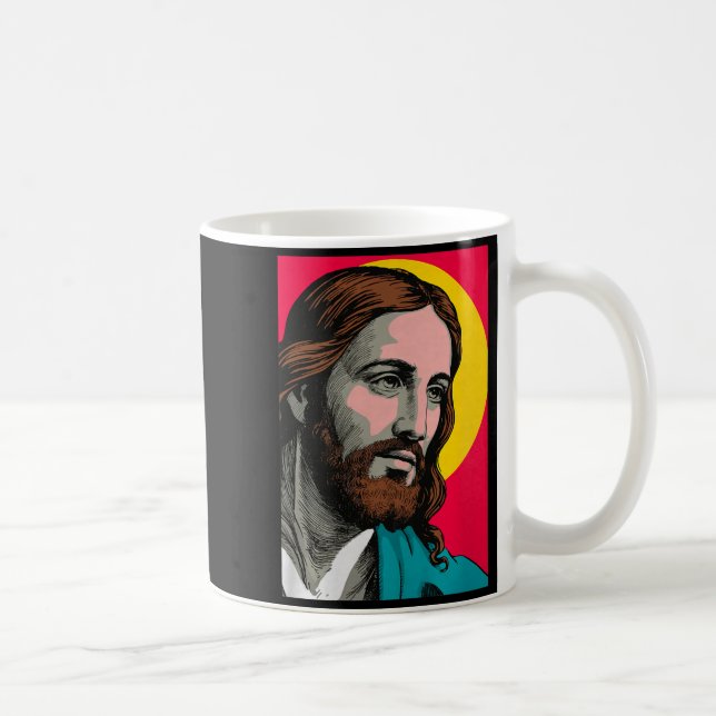 Jesus Christ P Art Religious Easter &amp; Christma Coffee Mug (Right)