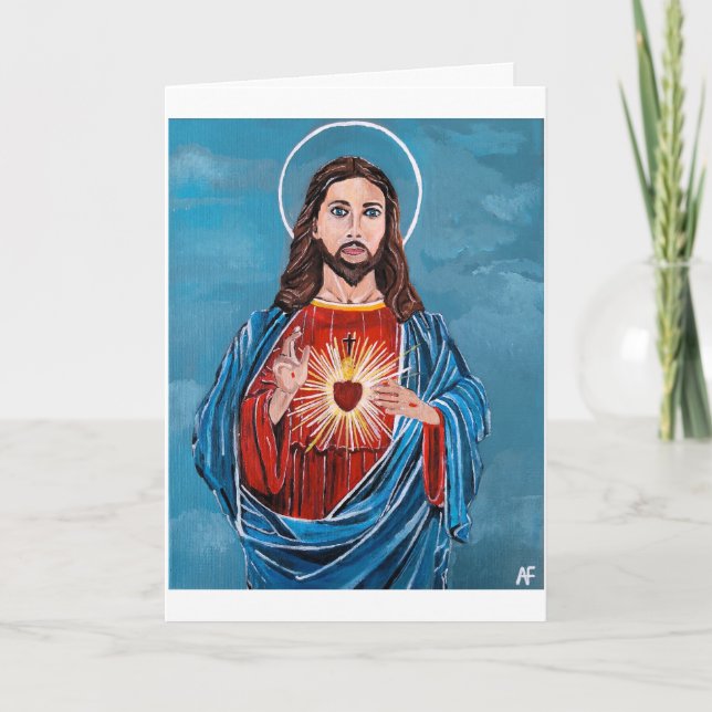 Jesus Christ Painting by Alfred Fox Card (Front)