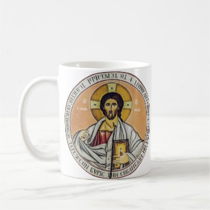 Jesus Christ Pantocrator Byzantine Icon Art Coffee Mug