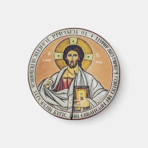 Jesus Christ Pantocrator Byzantine Icon Art Magnet