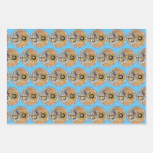 Jesus Christ Pantocrator Byzantine Icon Art Wrapping Paper Sheet