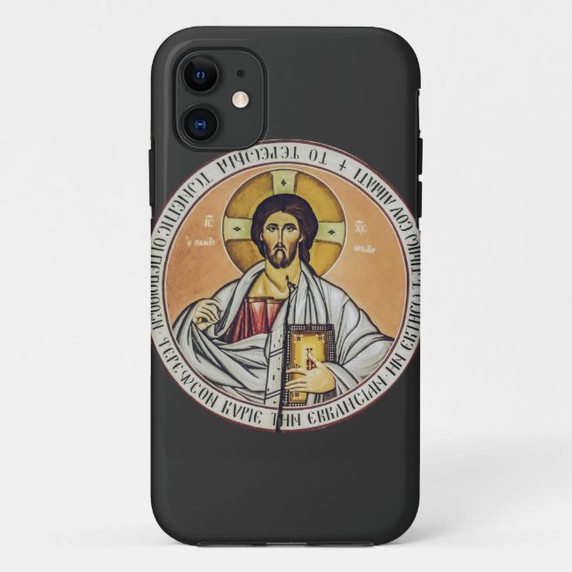 Jesus Christ Pantocrator  dome of the Church Case-Mate iPhone Case (Back)
