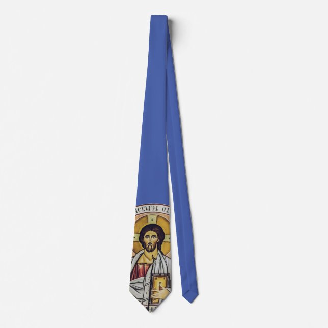 Jesus Christ Pantocrator  dome of the Church Tie (Front)