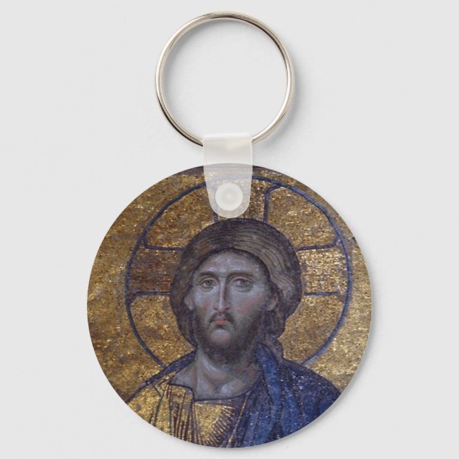 Jesus Christ Pantocrator Key Ring (Front)