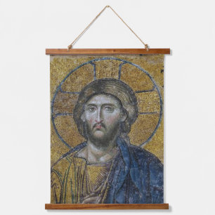 Jesus Christ Pantocrator l Orthodox Icon, Hanging Tapestry