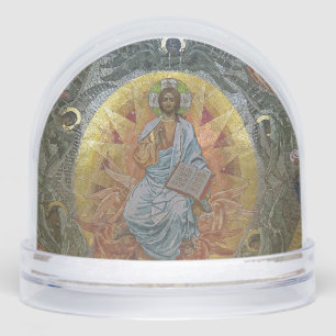 Jesus Christ Pantocrator, Lord of All, Icon Snowglobe