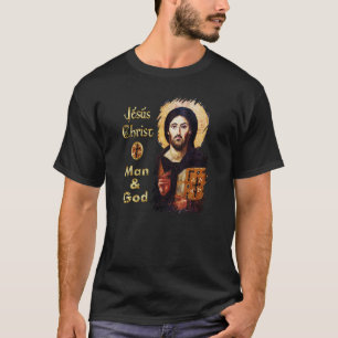 Jesus Christ Pantocrator Man & God Catholic  T-Shirt