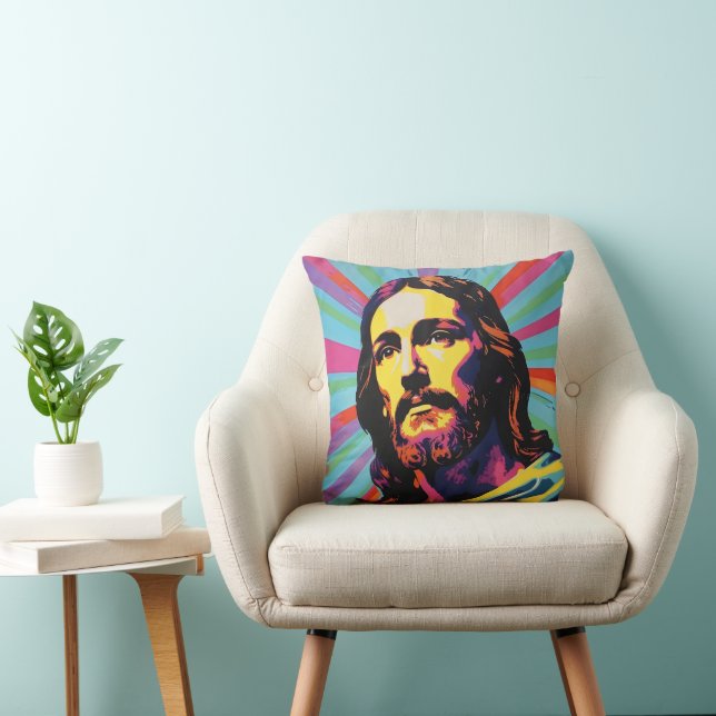 Jesus Christ Pop Art Cushion (Chair)