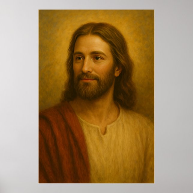 Jesus Christ Portrait #2™ LDS Wall Art Poster (Front)