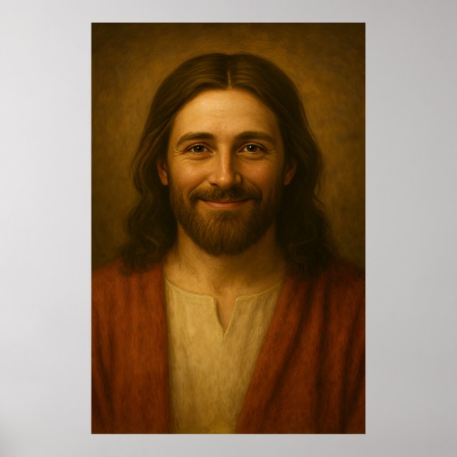 Jesus Christ Portrait #3™ LDS Wall Art Poster (Front)