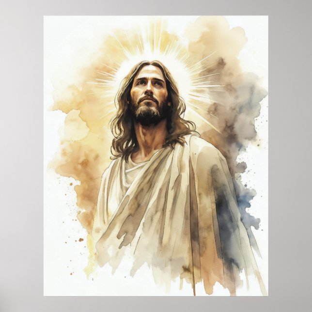 Jesus Christ Portrait Poster (Front)