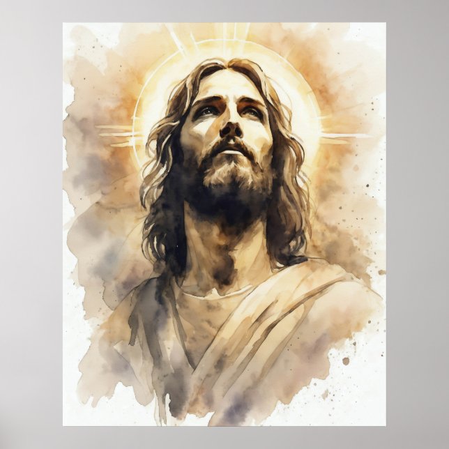 Jesus Christ Portrait Poster (Front)