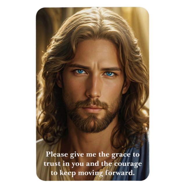 Jesus Christ Prayer of Hope & Grace Custom Text  Magnet (Vertical)