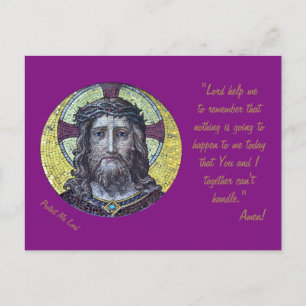 Jesus Christ & Prayer "Protect Me Lord" / postcard