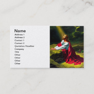 Jesus Christ Praying in the Garden of Gethsemane Business Card