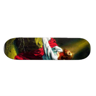 Jesus Christ Praying in the Garden of Gethsemane Skateboard