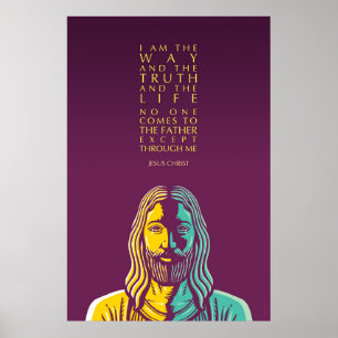 Jesus Christ Quote Poster: I Am The Way Poster