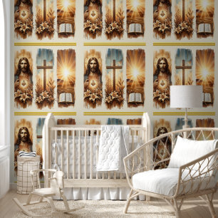 Jesus Christ Radiant Devotion Christian Wallpaper
