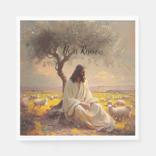 Jesus Christ Religious Easter Catholic Napkin