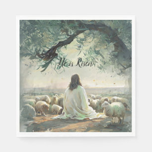Jesus Christ Religious Easter Catholic  Napkin