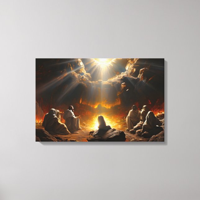 Jesus Christ resurrection  Canvas Print (Front)
