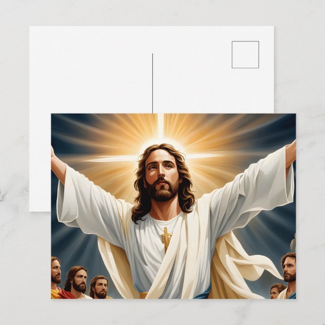 Jesus Christ resurrection  Postcard (Front/Back)