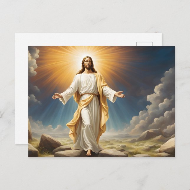 Jesus Christ resurrection  Postcard (Front/Back)